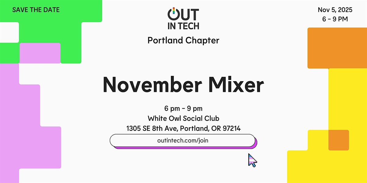 Out in Tech PDX | November '25 Mixer, 5 November | Event in Portland | AllEvents