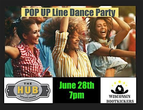 Pop Up Line Dance Party / The Hub at Cedar Creek Cedarburg / FREE, 28 June | Event in Cedarburg | AllEvents
