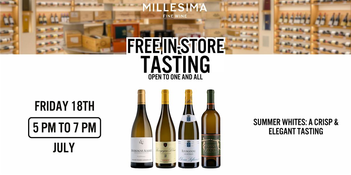 Free Wine Tasting -  Summer Whites: A Crisp & Elegant Tasting, 18 July | Event in New York | AllEvents