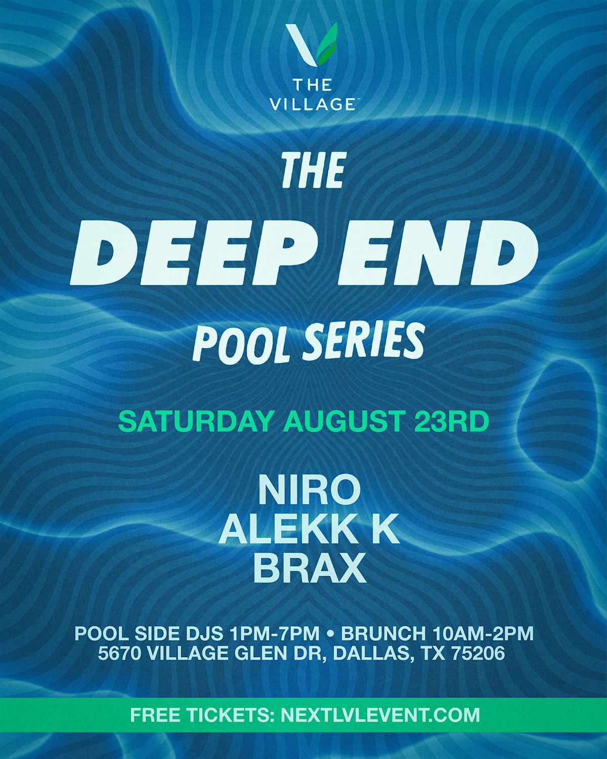 Deep End Pool Series -  Saturday 8/23, 23 August | Event in Dallas | AllEvents