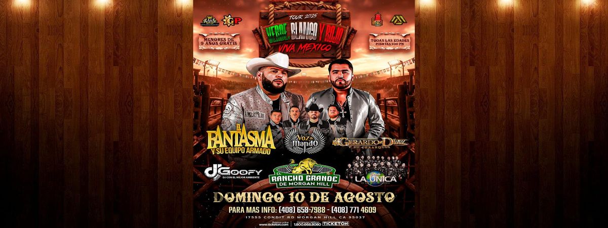 EL FANTASMA, GERARDO DIAZ Y SU GERARQUIA & MÁS in Morgan Hill, 10 August | Event in Morgan Hill | AllEvents