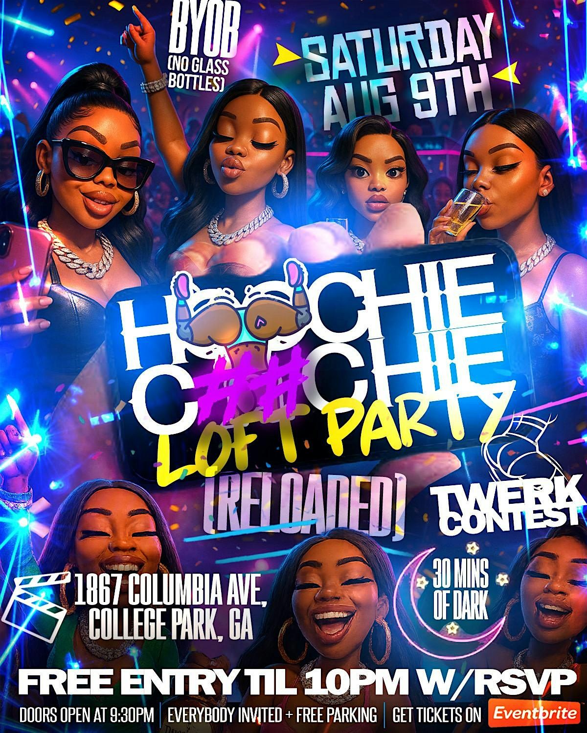 HOOCHIE C**CHIE LOFT PARTY RELOADED   SATURDAY AUGUST 9TH, 9 August | Event in College Park | AllEvents