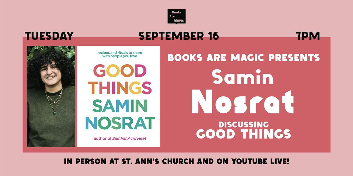 Offsite: Samin Nosrat presents Good Things, 16 September | Event in Brooklyn | AllEvents