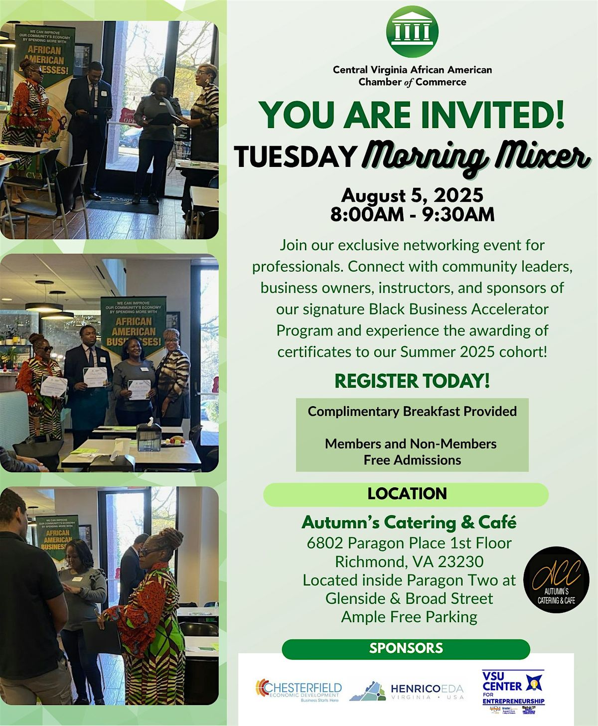 Tuesday Morning Mixer, 5 August | Event in Richmond | AllEvents