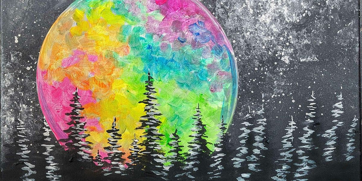 A Rainbow Moon - Paint and Sip by Classpop!™, 14 May | Event in Gilbert | AllEvents