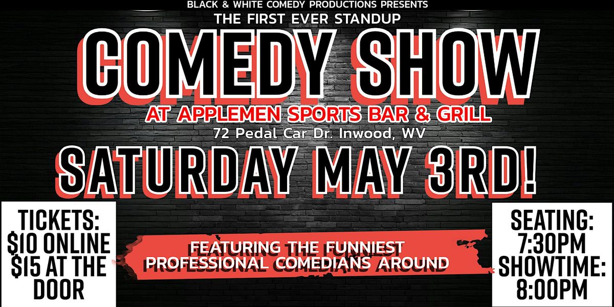 Standup Comedy at Applemen Sports Bar & Grill!, 3 May | Event in Inwood | AllEvents