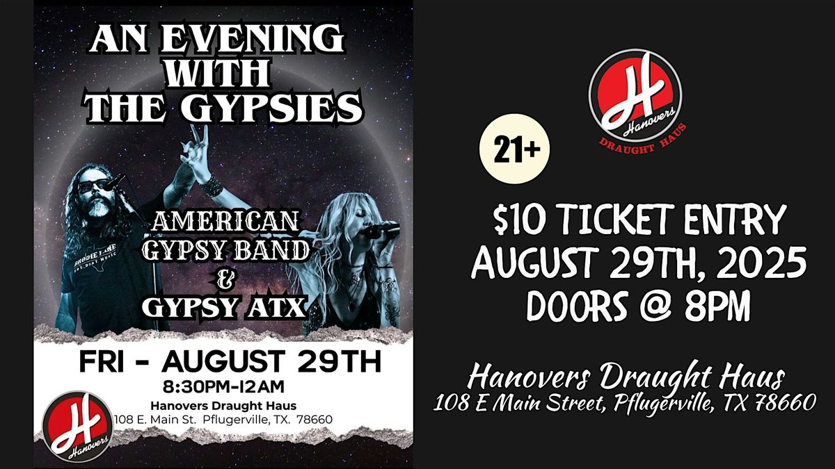 An Evening with the Gypsies @ Hanovers Pflugerville, 29 August | Event in Pflugerville | AllEvents