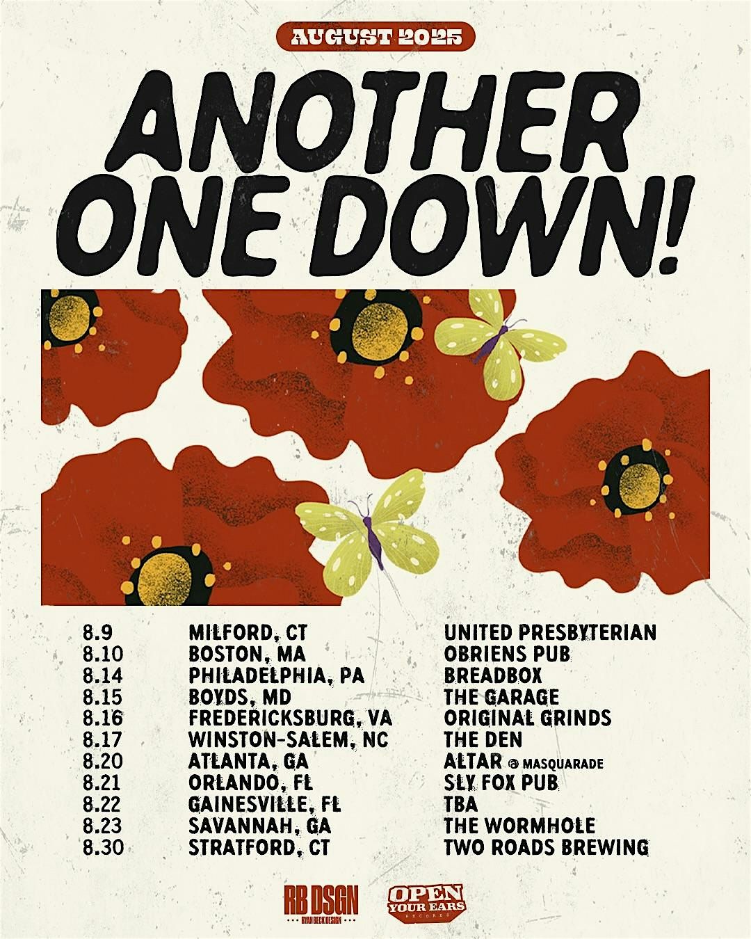 Another One Down w/ My Favorite Lies- Live at The Wormhole, 23 August | Event in Savannah | AllEvents
