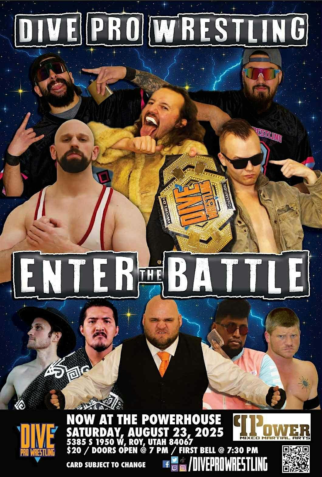 Dive Pro Wrestling: Enter The Battle, 23 August | Event in Roy | AllEvents