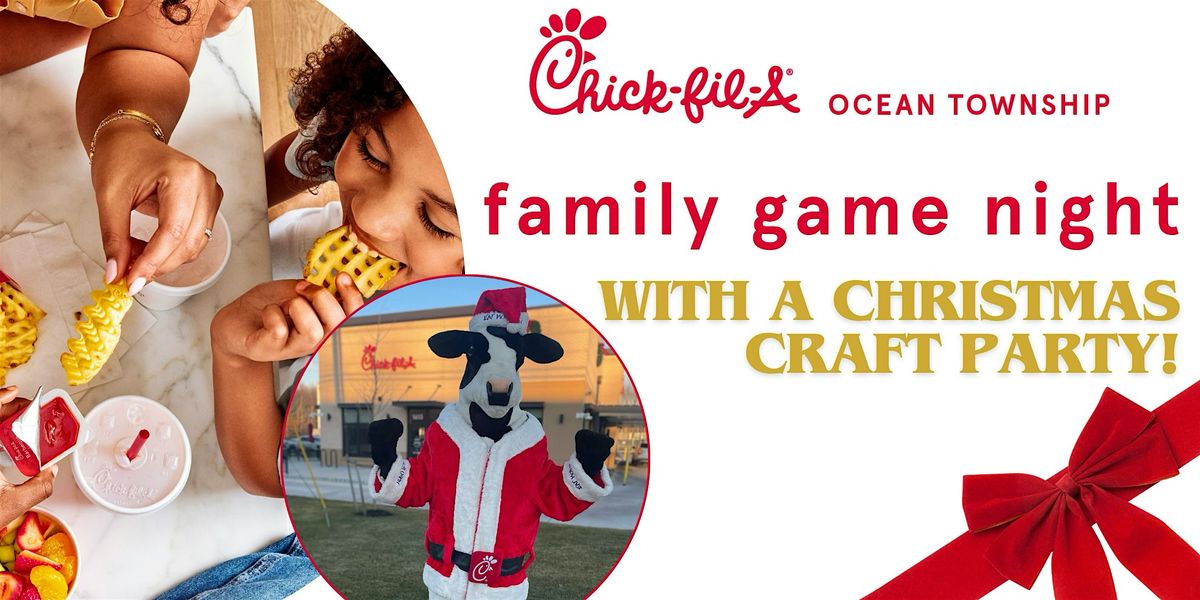 Family Game Night with a Christmas Craft Party and the Santa Cow!, 23 December | Event in Ocean Township | AllEvents