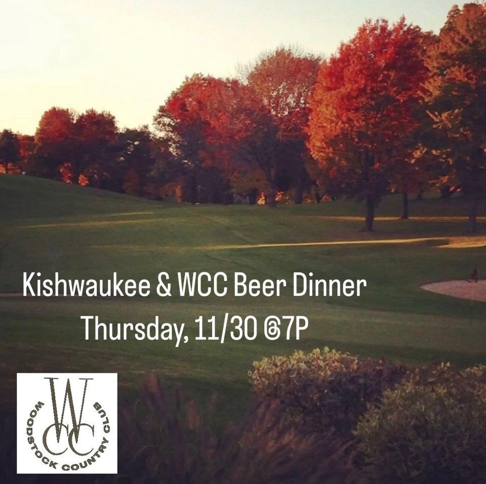 Kishwaukee & WCC Beer Dinner, Woodstock Country Club, November 30 2023