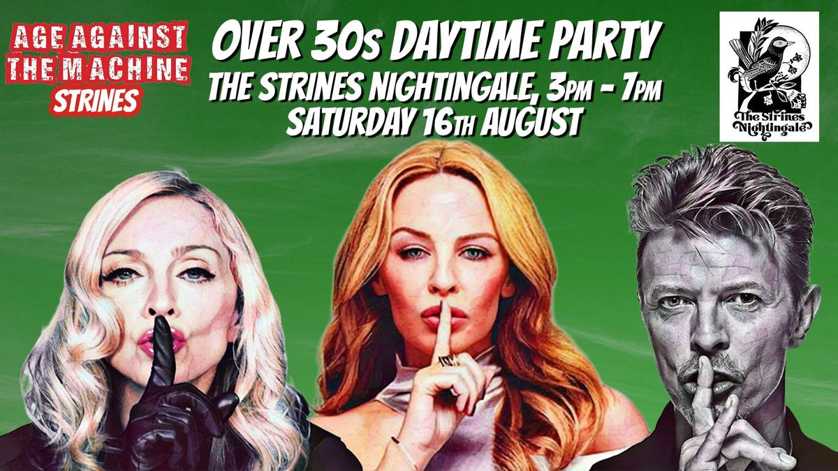 STRINES Age Against The Machine DAYTIME Party (Over 30s Only) - Sat 16th August, 16 August | Event in Marple