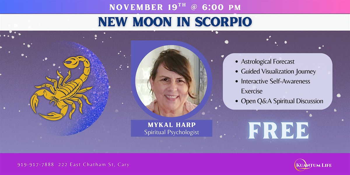 New Moon in Scorpio Celebration | Event in Cary | AllEvents