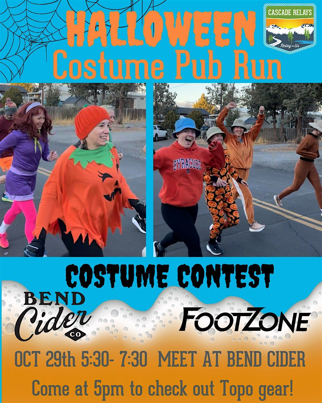 FootZone PUB RUN * Special Edition BEND Cider, 29 October | Event in Bend | AllEvents