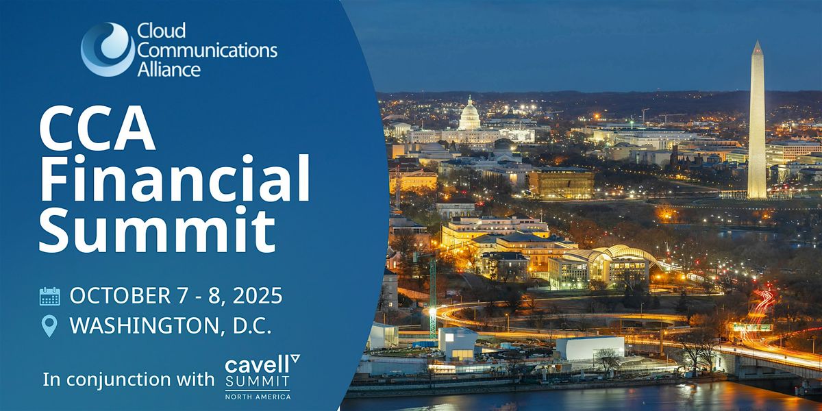 CCA Financial Summit 2025, 7 October | Event in Washington | AllEvents