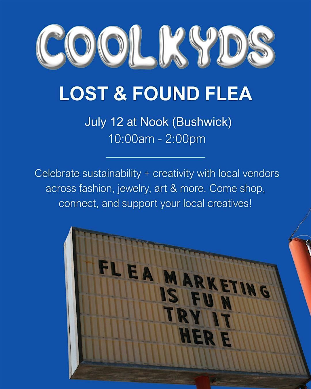 Coolkyd's Lost & Found Flea Market, 12 July | Event in Brooklyn | AllEvents
