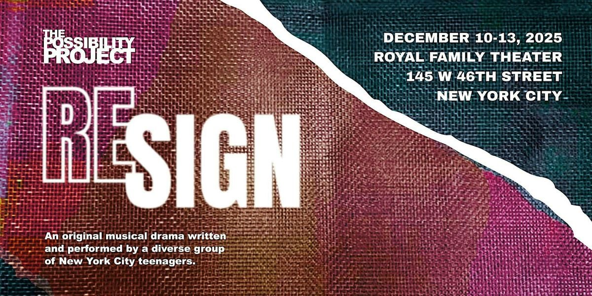 ReSign: An Original Musical by NYC Youth, 10 December | Event in New York | AllEvents