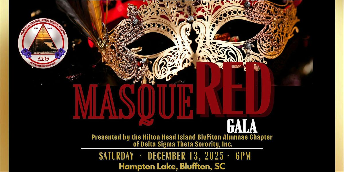 Masque"RED" Gala: Mystery in Red. Magic in the Air., 13 December | Event in Bluffton | AllEvents