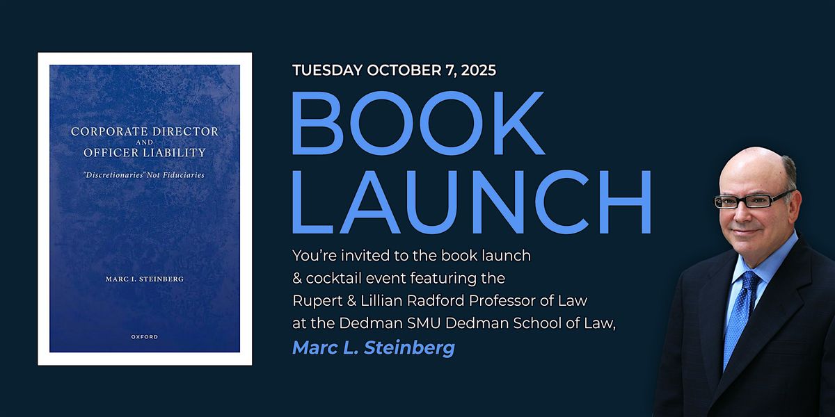 Book Launch with Professor Marc Steinberg, 7 October | Event in Dallas | AllEvents