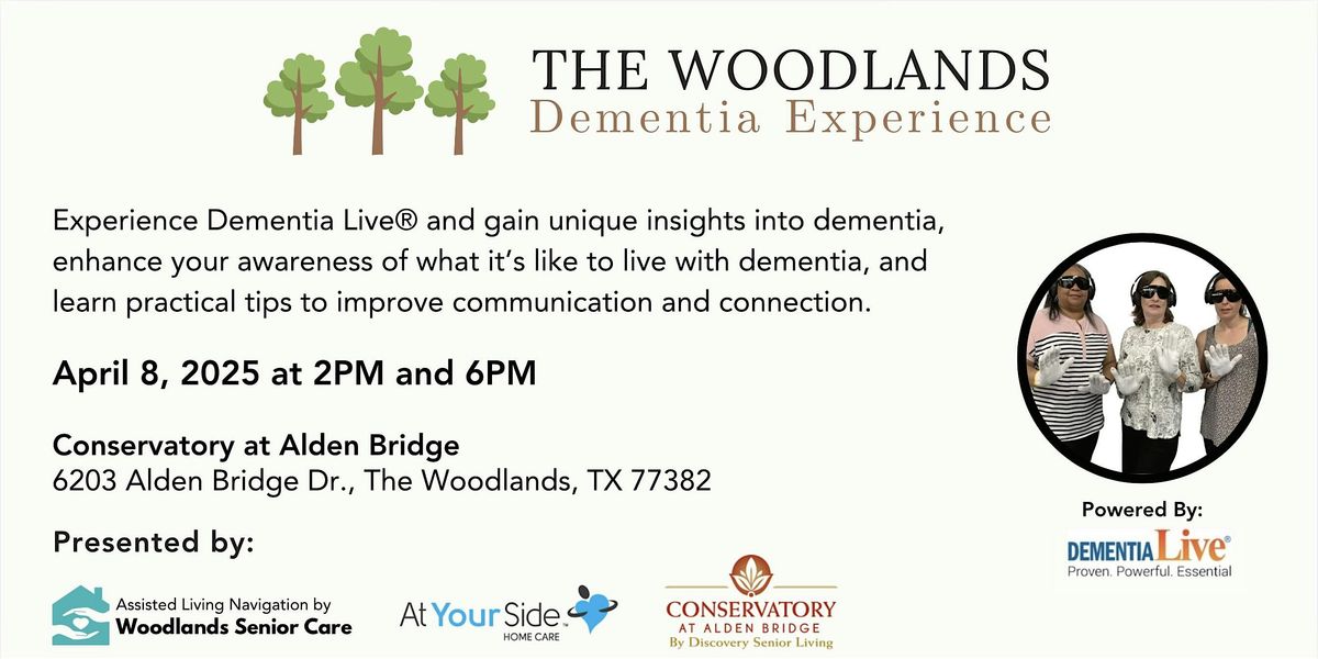 Dementia Live Experience, Conservatory At Alden Bridge, The