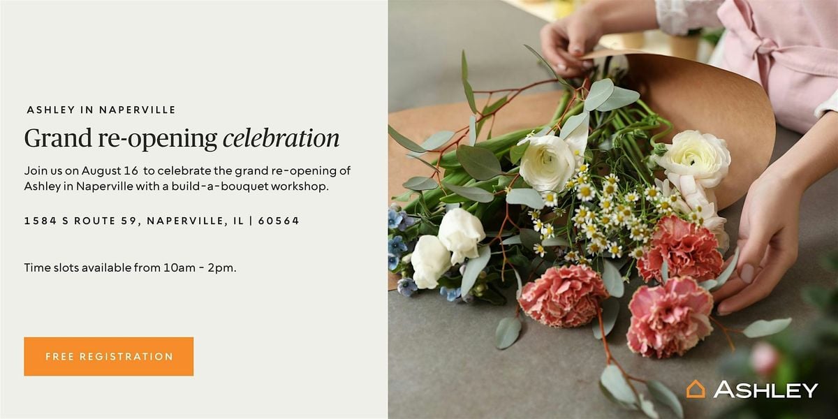 FREE Flower Bar Experience at Ashley Naperville!, 16 August | Event in Naperville | AllEvents