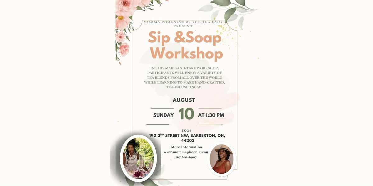Sip and Soap Workshop, 10 August | Event in Barberton | AllEvents