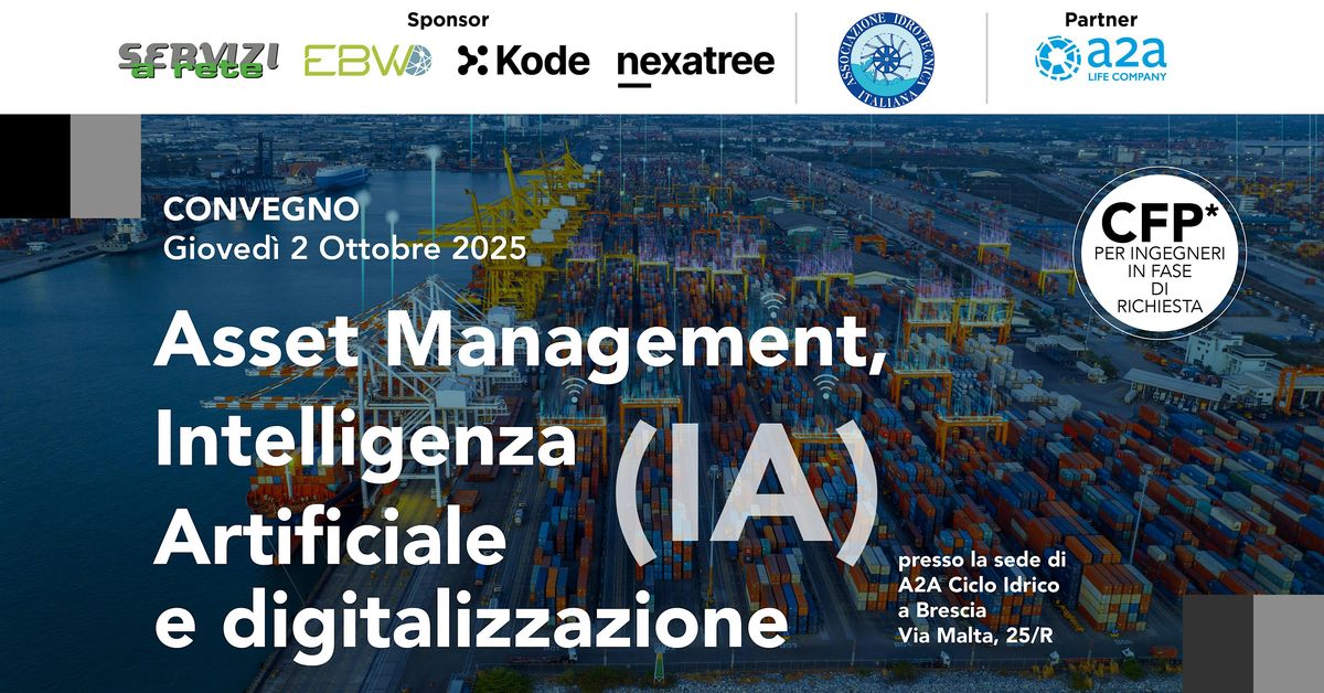 Sinergia fra utility e fornitore nella gestione innovativa depurazione, 16 October | Event in Verona | AllEvents