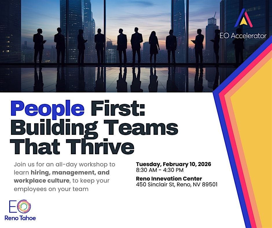 People First: Building Teams That Thrive, 10 February | Event in Reno | AllEvents