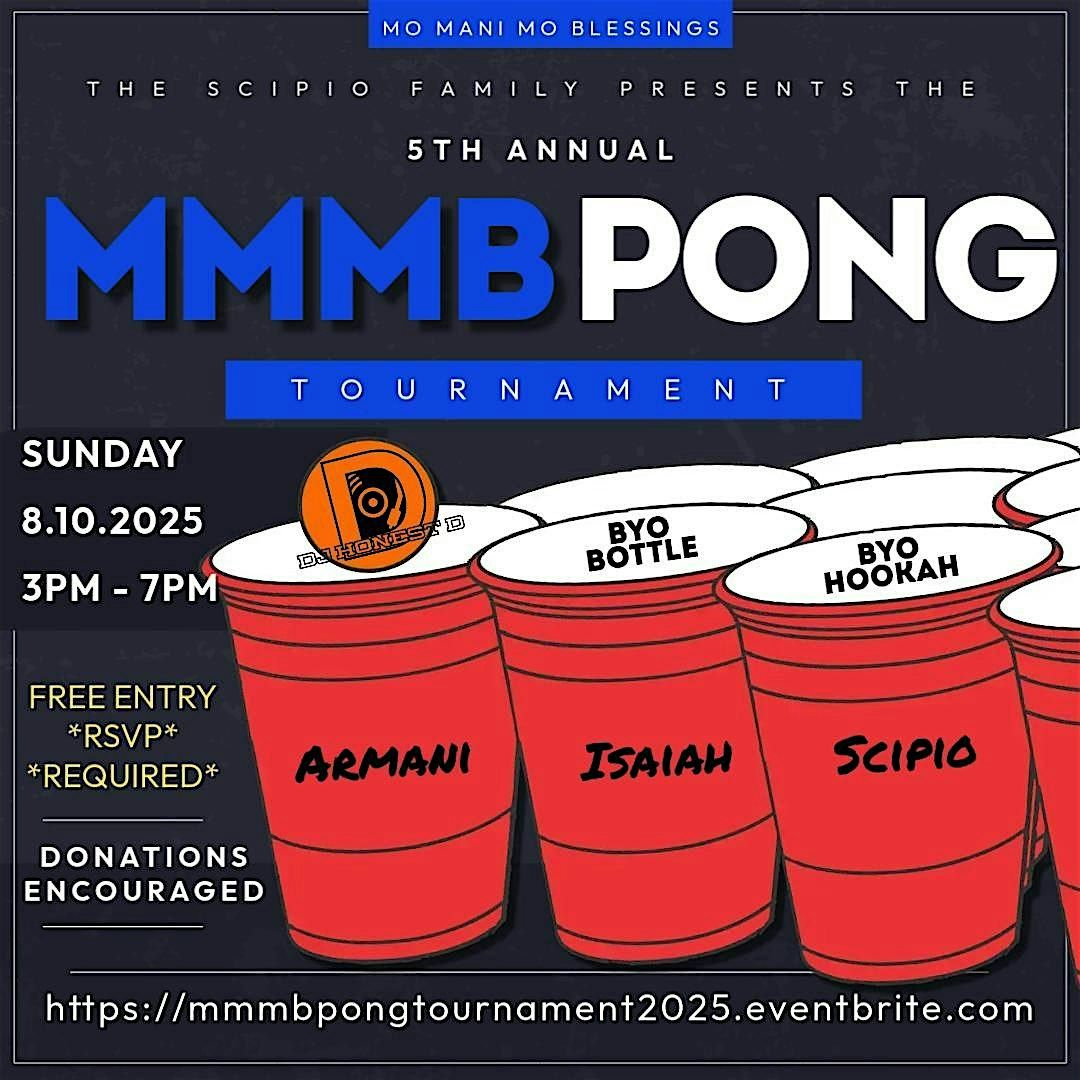 5th Annual #MMMB Pong Tournament, 10 August | Event in South Orange | AllEvents