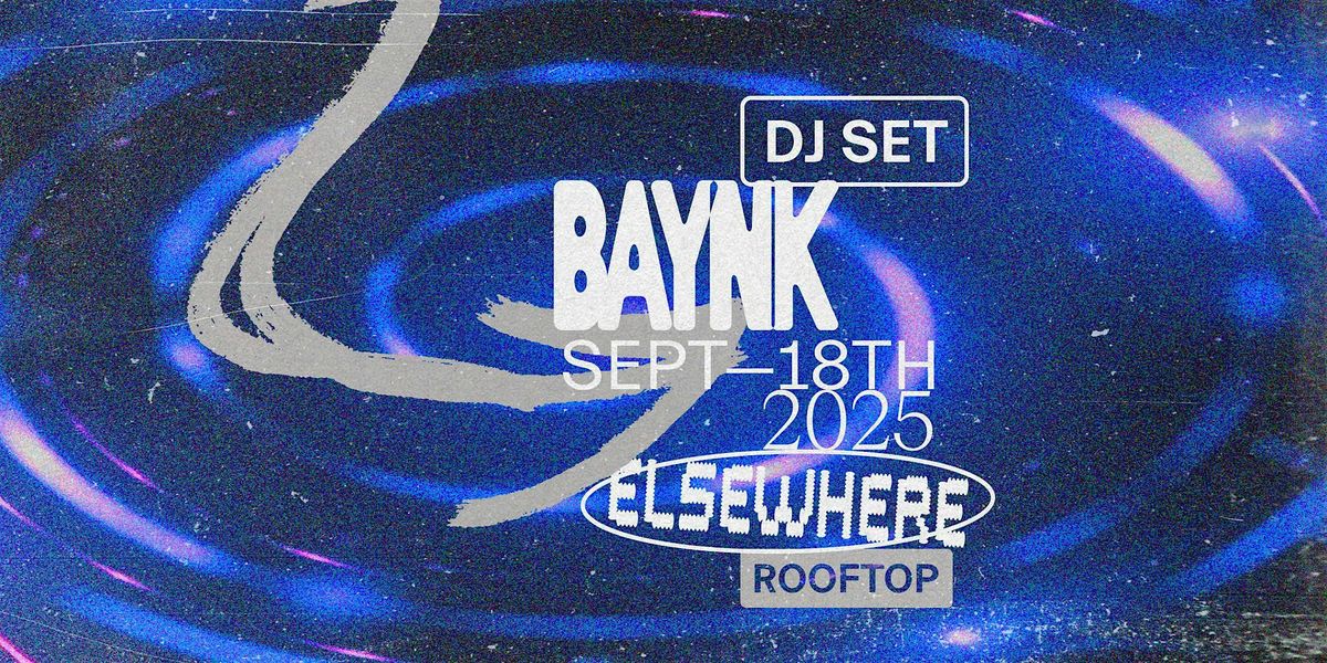 BAYNK (DJ Set), 18 September | Event in Brooklyn | AllEvents