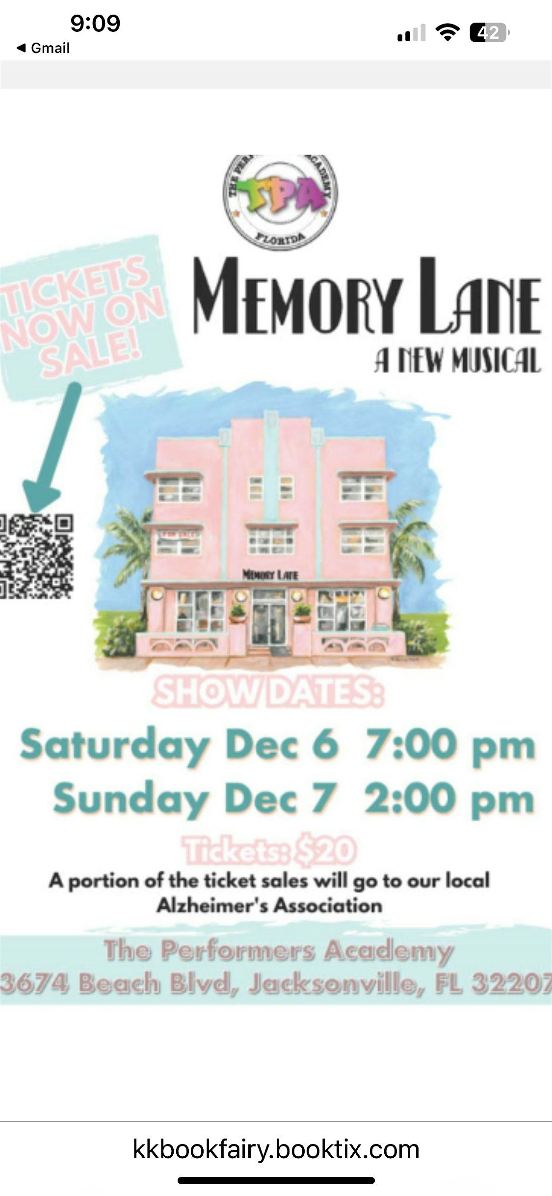 Memory Lane A new musical | Event in Jacksonville | AllEvents