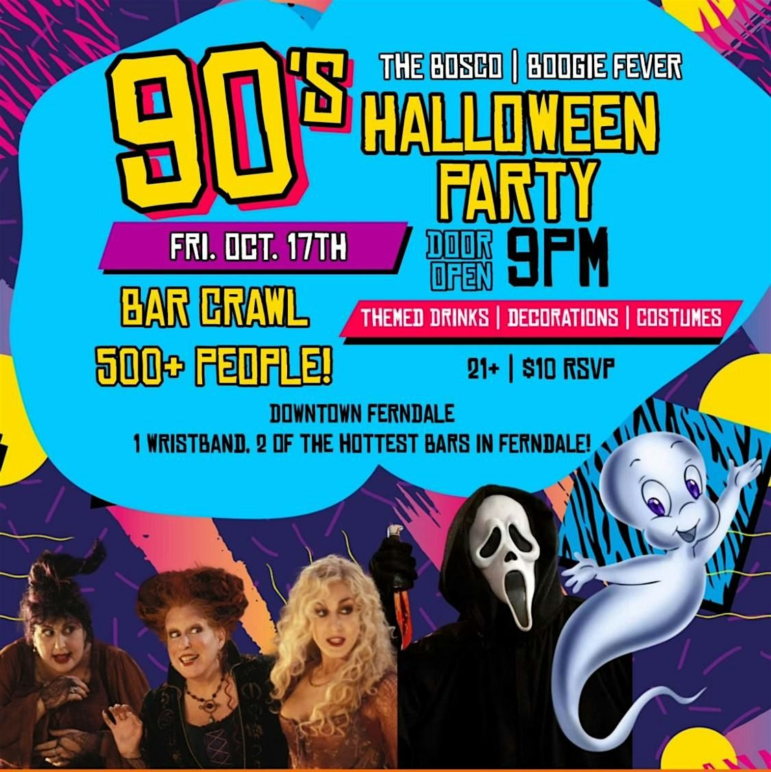 Boogie Fever and The Bosco Halloween Bar Crawl, 17 October | Event in Ferndale | AllEvents