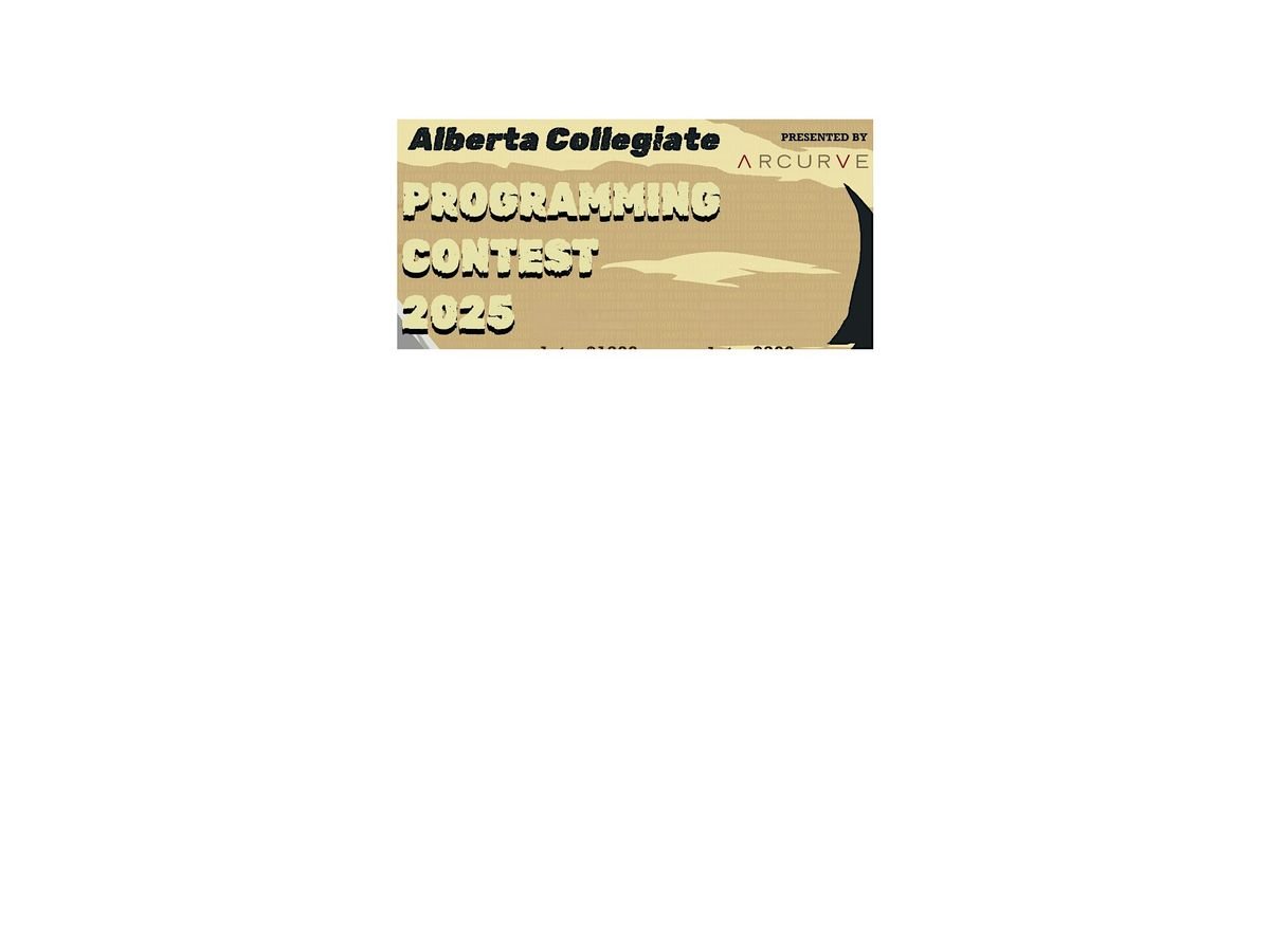 Alberta Collegiate Programming Contest 2025, 18 October | Event in Calgary | AllEvents
