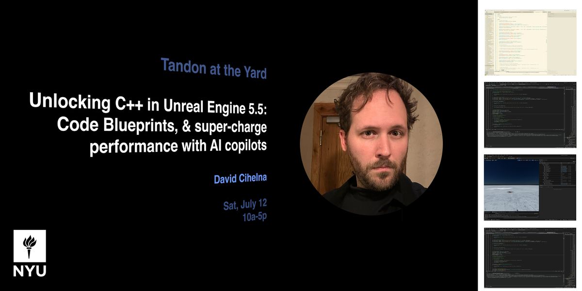 Unlocking C++ in Unreal Engine, 12 July | Event in Brooklyn | AllEvents