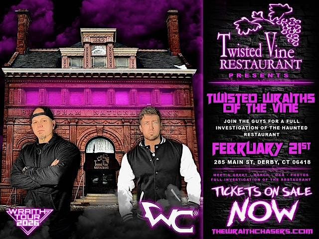 The Twisted Vine Restaurant Presents The Wraith Chasers - February 21, 2026, 21 February | Event in Derby