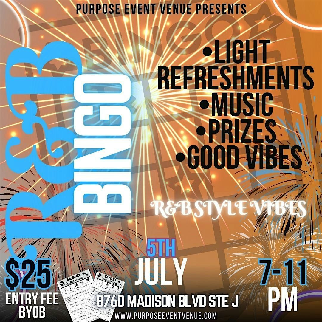 R&B BINGO is back! Join us for a Fun night of BINGO and VIBES!, 5 July | Event in Madison | AllEvents