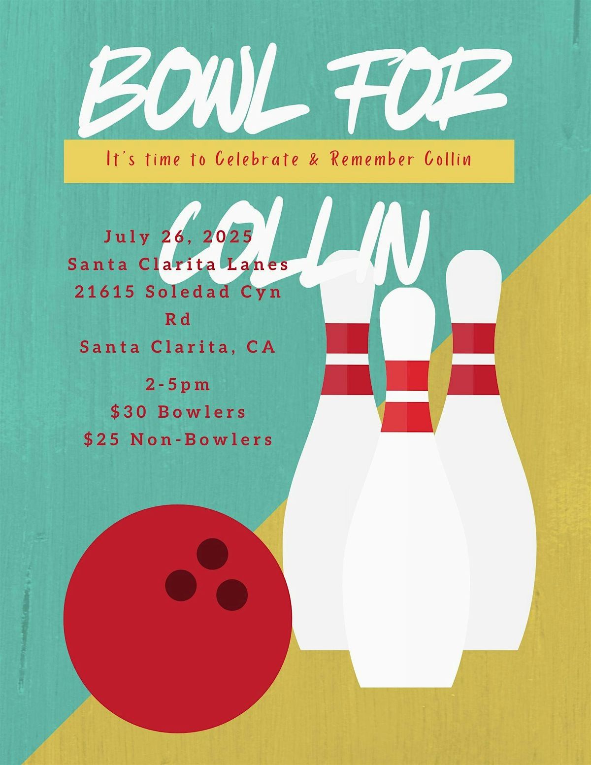 Bowl For Collin 2025, 26 July | Event in Santa Clarita | AllEvents