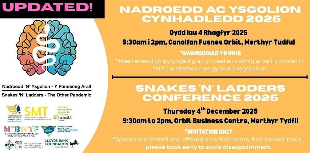 Snakes 'N' Ladders Conference 2025, 4 December | Event in Merthyr Tydfil | AllEvents
