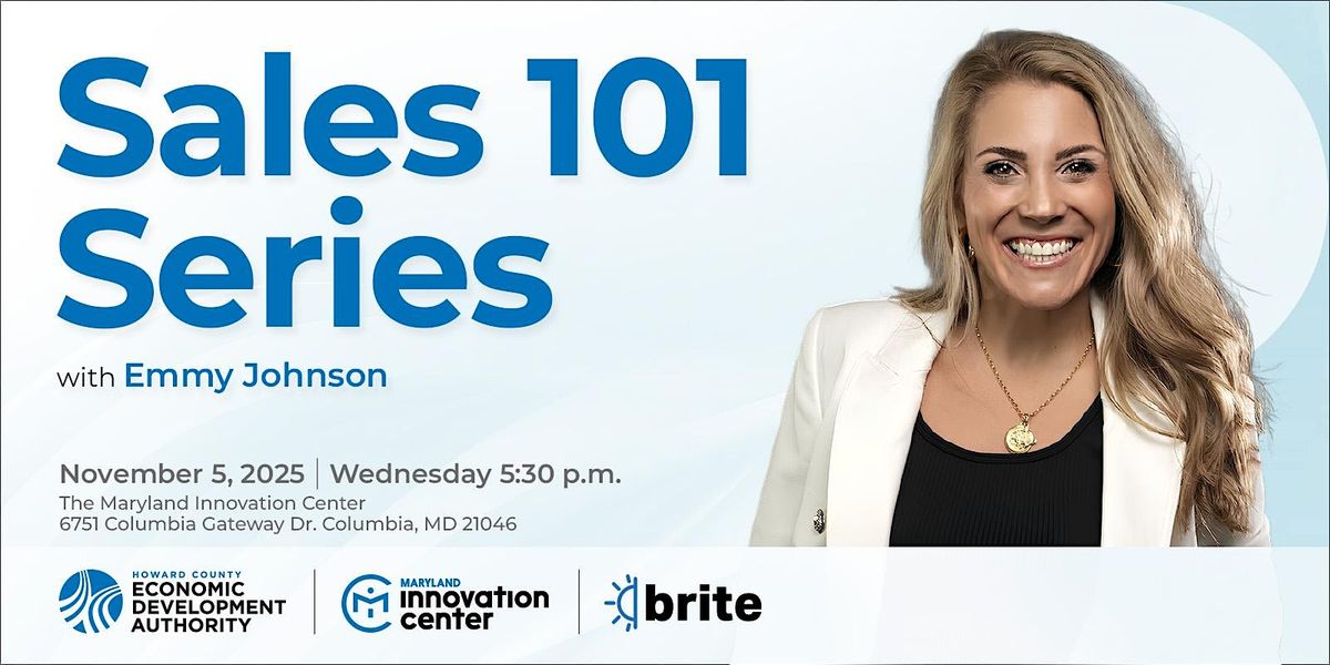 BRITE: Sales 101 Series, 5 November | Event in Columbia | AllEvents