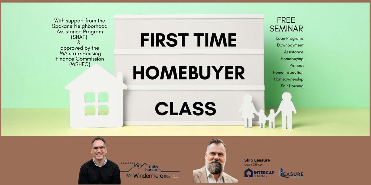 FIRST TIME HOMEBUYER CLASS - Sponsored by WSHFC, 11 October | Event in Spokane | AllEvents