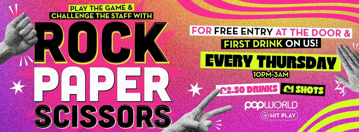 Rock, Paper, Scissors! Thursday Nights! , 18 September | Event in Southampton | AllEvents