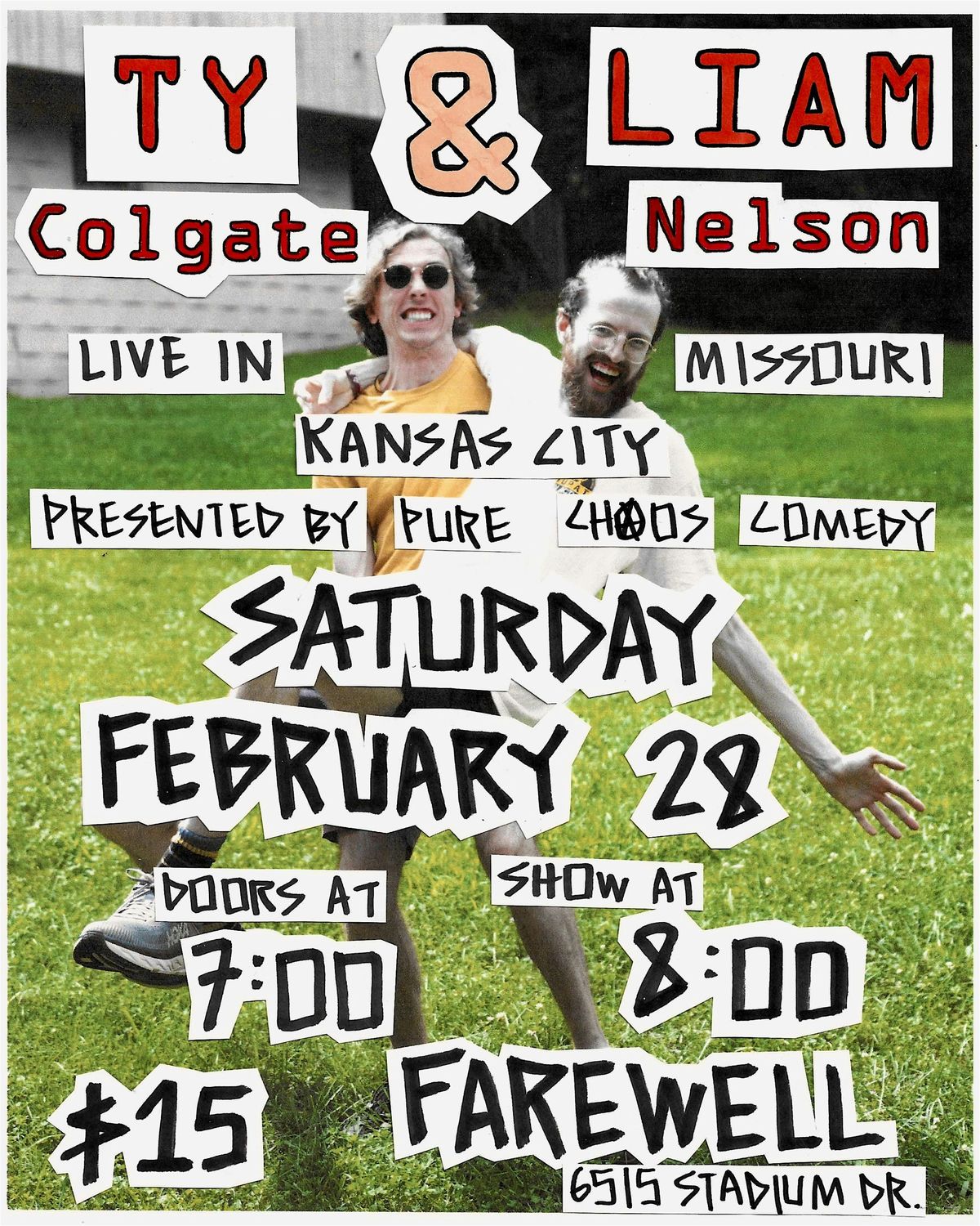 Pure Chaos Presents: Liam Nelson Live in Kansas City, 28 February | Event in Kansas City | AllEvents