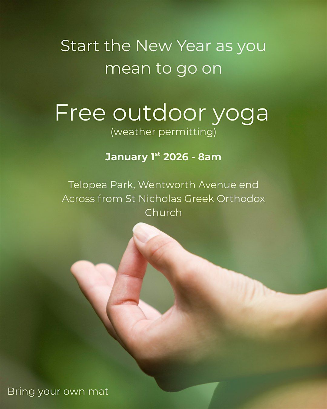 FREE outdoor yoga