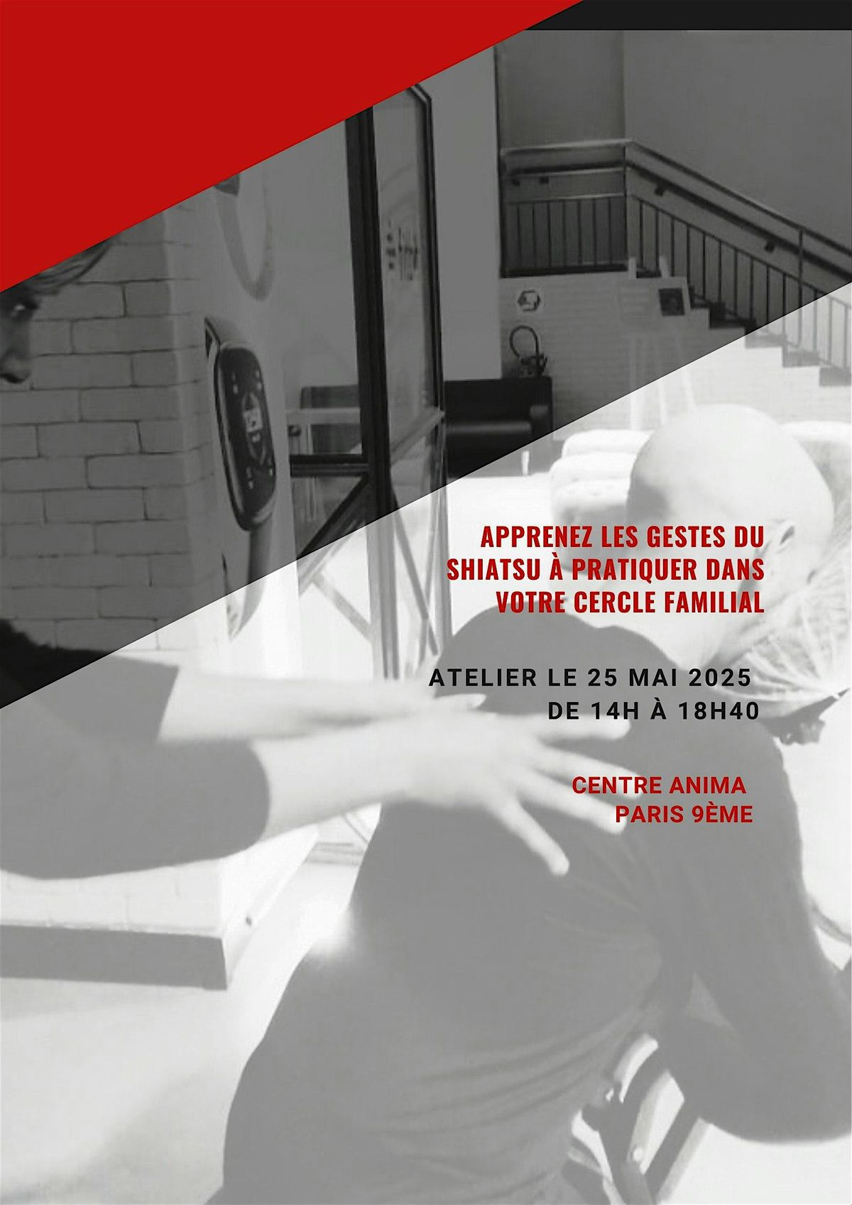 Atelier: Les gestes du Shiatsu dans le cercle Familial, 25 May | Event in Paris | AllEvents