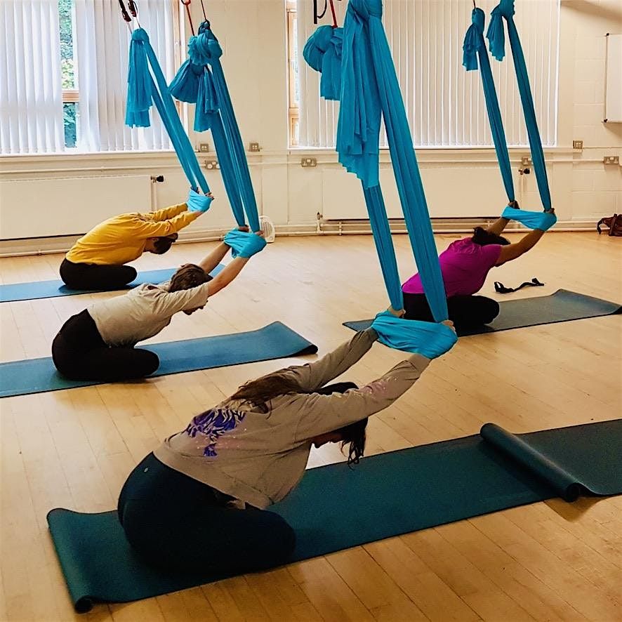 Aerial Yoga Workshop Flow and Deep Stretch, Edinburgh 10th Jan 12.45-2.15pm, 10 January | Event in Edinburgh