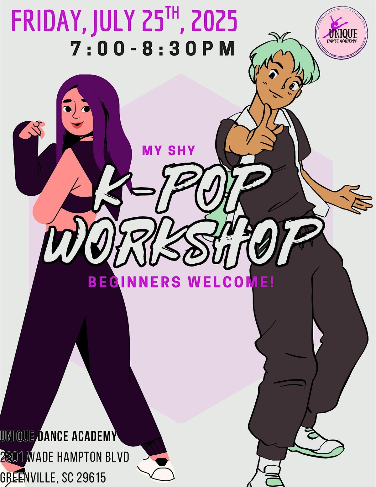 K-pop Workshop: Beginner Friendly!, 25 July | Event in Greenville | AllEvents