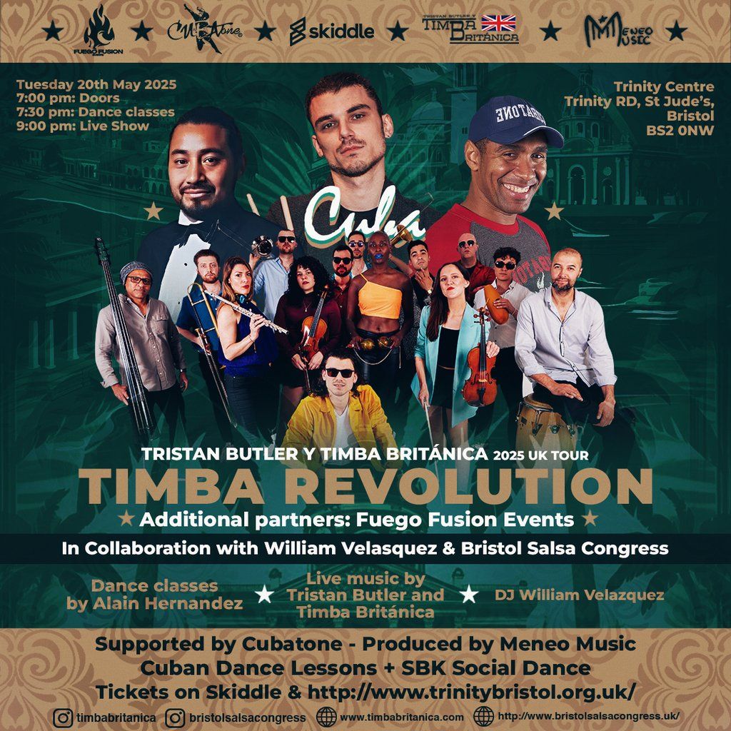 Tristan Butler y Timba Británica UK Tour 2025: TIMBA REVOLUTION | Event in Bristol | AllEvents