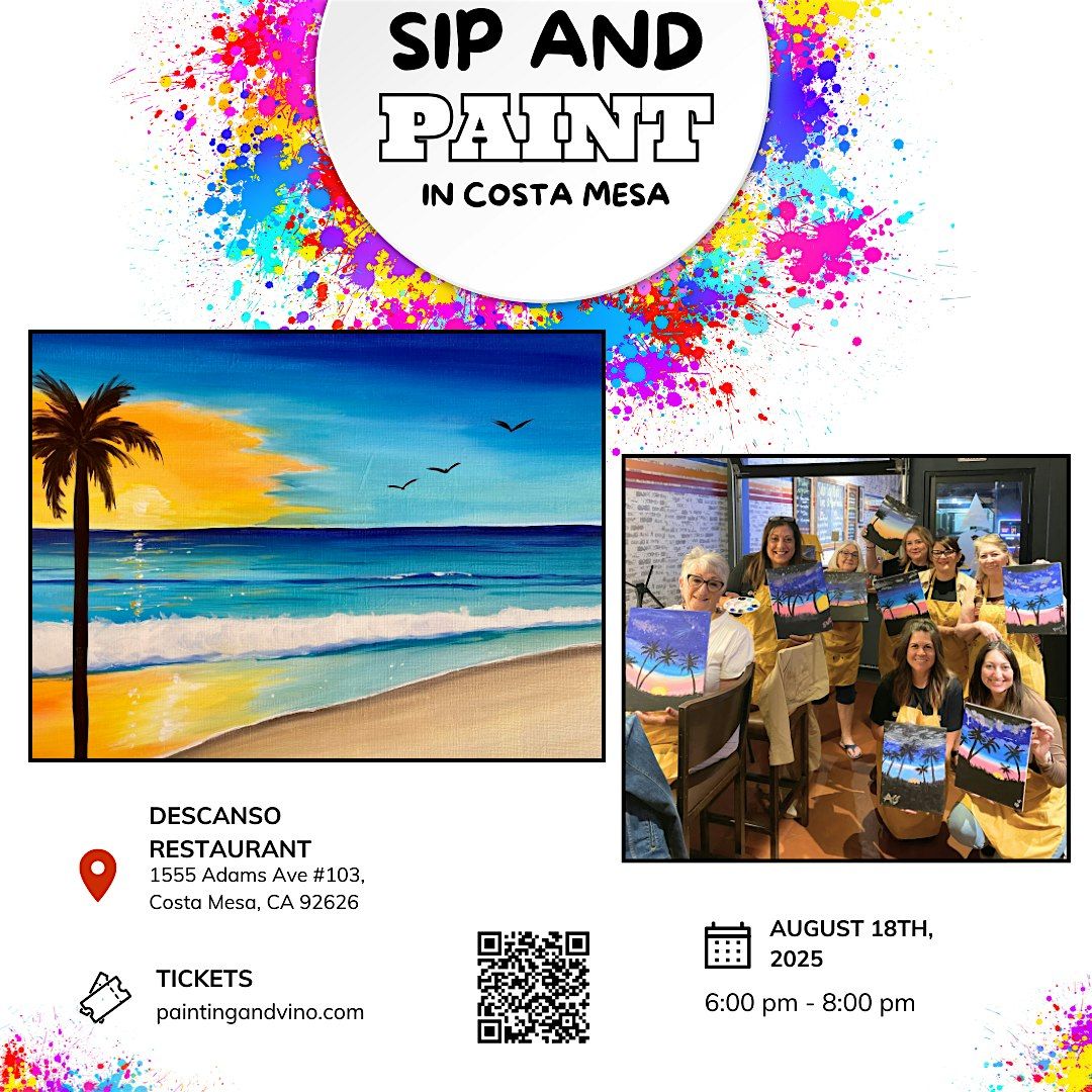 Flying at Sunset Paint and sip night in Costa Mesa!, 18 August | Event in Costa Mesa | AllEvents