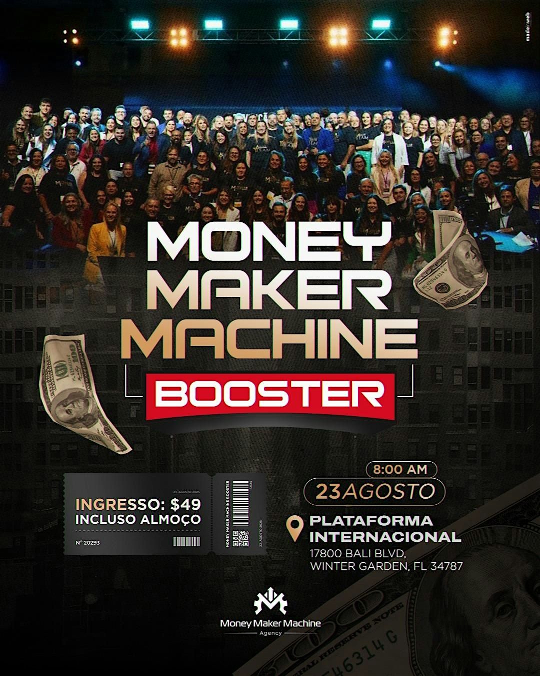 Money Maker Machine Booster, 23 August | Event in Winter Garden | AllEvents