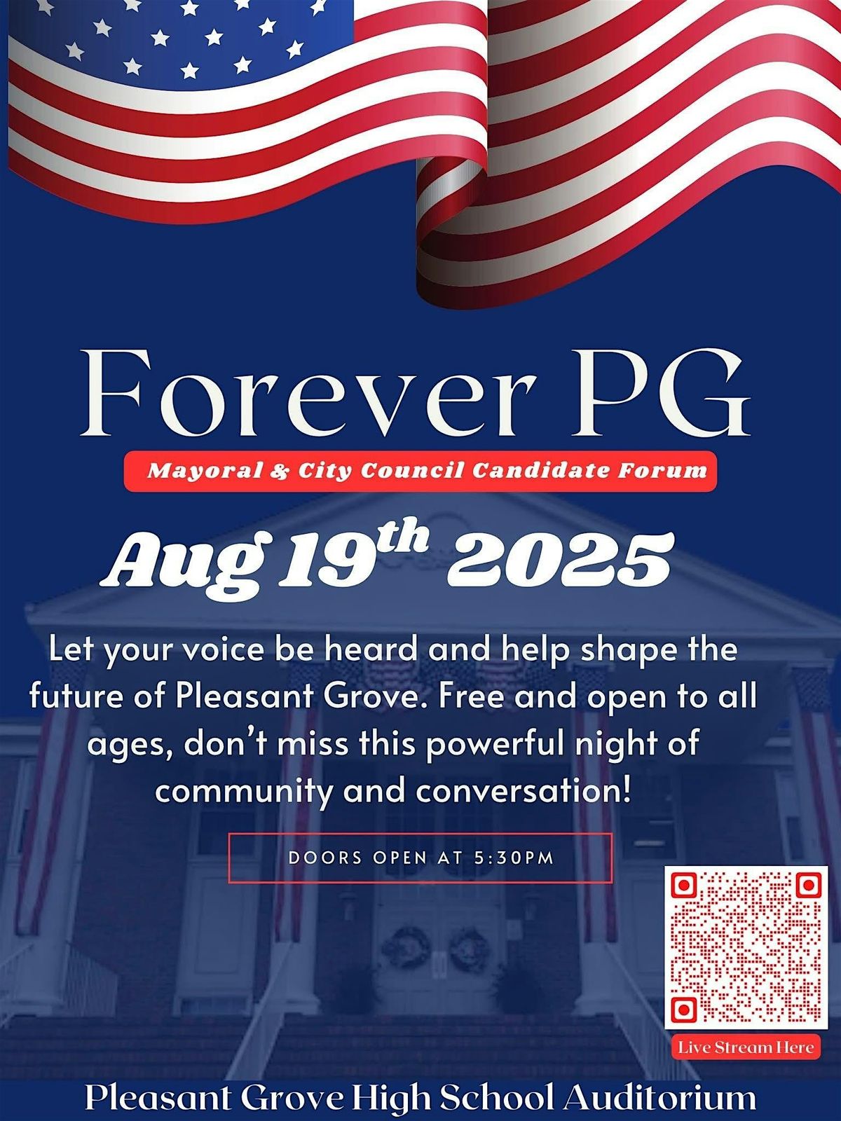 Forever Pleasant Grove Mayoral & City Council Forum | Event in Pleasant Grove | AllEvents